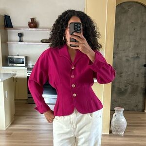 Vintage 90s Lamonta Paris Magenta Blazer